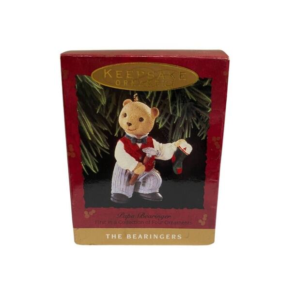 Hallmark Christmas Ornament-The Bearingers Bear Collection #1 Circa 1993 - Picture 1 of 2